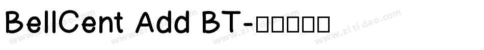 BellCent Add BT字体转换